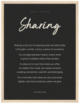 Sharing Word of Intention Framed print 30x40 cm / 12x16″ Wood frame Carbon paper