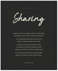 Sharing Word of Intention Framed print 40x50 cm / 16x20″ Black frame Carbon paper
