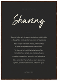 Sharing Word of Intention Framed print A1 (59.4 x 84.1 cm) Dark wood frame Carbon paper