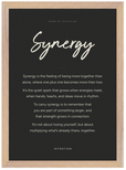 Synergy Word of Intention Framed print A3 (29.7 x 42 cm) Wood frame Carbon paper