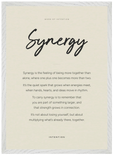 Synergy Word of Intention Framed print A2 (42 x 59.4 cm) White frame Linen paper