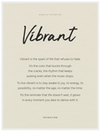 Vibrant Word of Intention Framed print 60x80 cm / 24x32″ White frame Linen paper