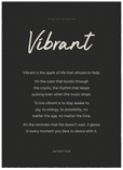 Vibrant Word of Intention Framed print A2 (42 x 59.4 cm) Black frame Carbon paper