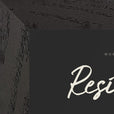 Resilience Word of Intention Framed print 13x18 cm / 5x7″ Black frame Carbon paper corner detail