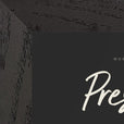 Presence Word of Intention Framed print 13x18 cm / 5x7″ Black frame Carbon paper corner detail