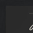 Joy Word of Intention Framed print 13x18 cm / 5x7″ Black frame Carbon paper corner detail