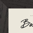 Balance Word of Intention Framed print 13x18 cm / 5x7″ Black frame Linen paper corner detail