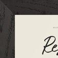 Respect Word of Intention Framed print 13x18 cm / 5x7″ Black frame Linen paper corner detail