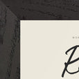 Real Word of Intention Framed print 13x18 cm / 5x7″ Black frame Linen paper corner detail