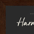 Harmonious Word of Intention Framed print 13x18 cm / 5x7″ Dark wood frame Carbon paper corner detail
