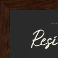 Resilience Word of Intention Framed print 13x18 cm / 5x7″ Dark wood frame Carbon paper corner detail