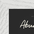 Abundance Word of Intention Framed print 13x18 cm / 5x7″ White frame Carbon paper corner detail