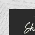 Sharing Word of Intention Framed print 13x18 cm / 5x7″ White frame Carbon paper corner detail