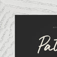 Patience Word of Intention Framed print 13x18 cm / 5x7″ White frame Carbon paper corner detail