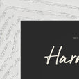Harmonious Word of Intention Framed print 13x18 cm / 5x7″ White frame Carbon paper corner detail