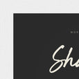Sharing Word of Intention Framed print 13x18 cm / 5x7″ White frame Carbon paper corner detail