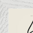 Love Word of Intention Framed print 13x18 cm / 5x7″ White frame Linen paper corner detail