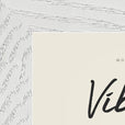 Vibrant Word of Intention Framed print 13x18 cm / 5x7″ White frame Linen paper corner detail