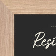 Resilience Word of Intention Framed print 13x18 cm / 5x7″ Wood frame Carbon paper corner detail