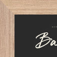 Balance Word of Intention Framed print 13x18 cm / 5x7″ Wood frame Carbon paper corner detail