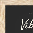 Vibrant Word of Intention Framed print 13x18 cm / 5x7″ Wood frame Carbon paper corner detail