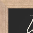 Love Word of Intention Framed print 13x18 cm / 5x7″ Wood frame Carbon paper corner detail