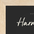Harmonious Word of Intention Framed print 13x18 cm / 5x7″ Wood frame Carbon paper corner detail