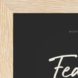 Fearless Word of Intention Framed print 13x18 cm / 5x7″ Wood frame Carbon paper corner detail