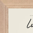 Lucky Word of Intention Framed print 13x18 cm / 5x7″ Wood frame Linen paper corner detail