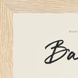 Balance Word of Intention Framed print 13x18 cm / 5x7″ Wood frame Linen paper corner detail