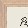 Respect Word of Intention Framed print 13x18 cm / 5x7″ Wood frame Linen paper corner detail