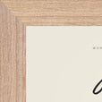 Joy Word of Intention Framed print 13x18 cm / 5x7″ Wood frame Linen paper corner detail