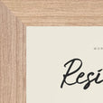 Resilience Word of Intention Framed print 13x18 cm / 5x7″ Wood frame Linen paper corner detail