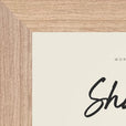 Sharing Word of Intention Framed print 13x18 cm / 5x7″ Wood frame Linen paper corner detail