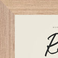 Real Word of Intention Framed print 13x18 cm / 5x7″ Wood frame Linen paper corner detail