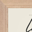 Love Word of Intention Framed print 13x18 cm / 5x7″ Wood frame Linen paper corner detail