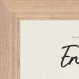 Energy Word of Intention Framed print 13x18 cm / 5x7″ Wood frame Linen paper corner detail