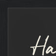 Harmonious Word of Intention Framed print 21x29.7 cm / 8x12" Black frame Carbon paper corner detail