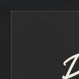 Respect Word of Intention Framed print 21x29.7 cm / 8x12" Black frame Carbon paper corner detail