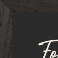 Fortitude Word of Intention Framed print 21x29.7 cm / 8x12" Black frame Carbon paper corner detail