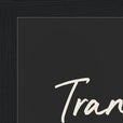 Transcendence Word of Intention Framed print 21x29.7 cm / 8x12" Black frame Carbon paper corner detail