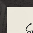 Sharing Word of Intention Framed print 21x29.7 cm / 8x12" Black frame Linen paper corner detail