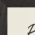 Respect Word of Intention Framed print 21x29.7 cm / 8x12" Black frame Linen paper corner detail