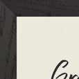 Gratitude Word of Intention Framed print 21x29.7 cm / 8x12" Black frame Linen paper corner detail
