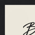 Balance Word of Intention Framed print 21x29.7 cm / 8x12" Black frame Linen paper corner detail