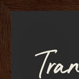 Transcendence Word of Intention Framed print 21x29.7 cm / 8x12" Dark wood frame Carbon paper corner detail