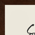 Sharing Word of Intention Framed print 21x29.7 cm / 8x12" Dark wood frame Linen paper corner detail