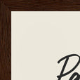 Patience Word of Intention Framed print 21x29.7 cm / 8x12" Dark wood frame Linen paper corner detail