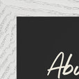 Abundance Word of Intention Framed print 21x29.7 cm / 8x12" White frame Carbon paper corner detail