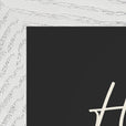Hopeful Word of Intention Framed print 21x29.7 cm / 8x12" White frame Carbon paper corner detail